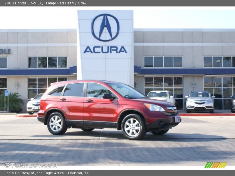 Tango Red Pearl / Gray 2008 Honda CR-V EX