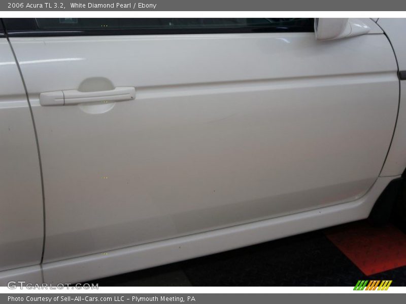 White Diamond Pearl / Ebony 2006 Acura TL 3.2
