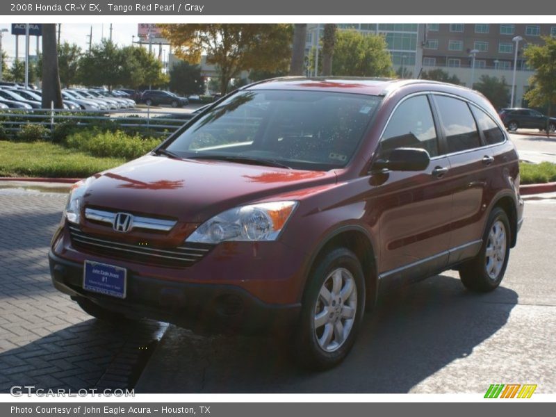 Tango Red Pearl / Gray 2008 Honda CR-V EX
