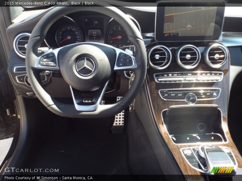 Black / Black 2015 Mercedes-Benz C 400 4Matic