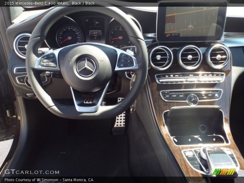 Black / Black 2015 Mercedes-Benz C 400 4Matic