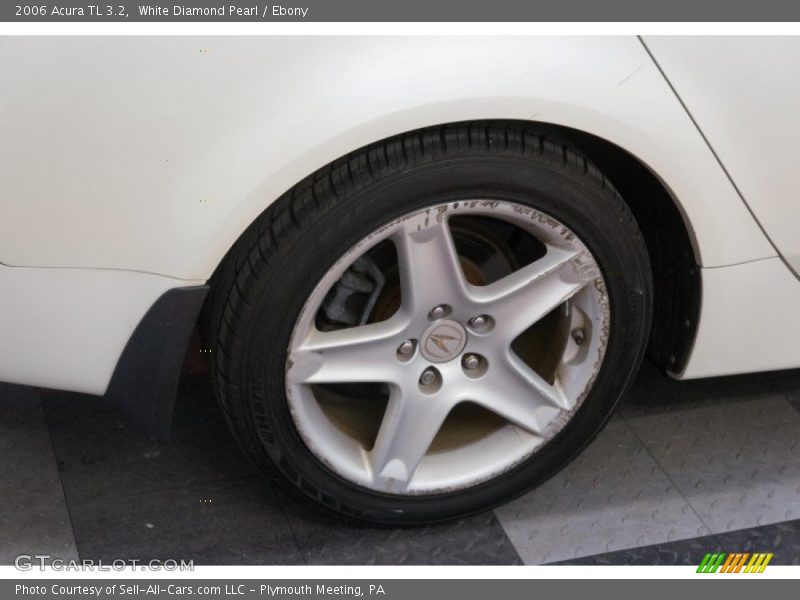 White Diamond Pearl / Ebony 2006 Acura TL 3.2