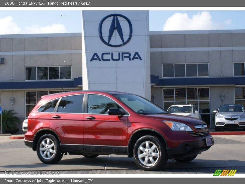 Tango Red Pearl / Gray 2008 Honda CR-V EX