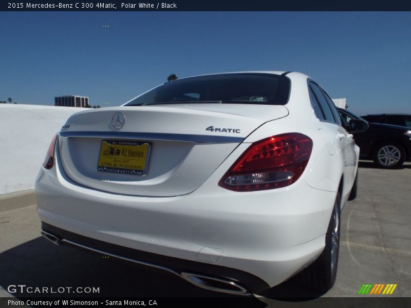 Polar White / Black 2015 Mercedes-Benz C 300 4Matic