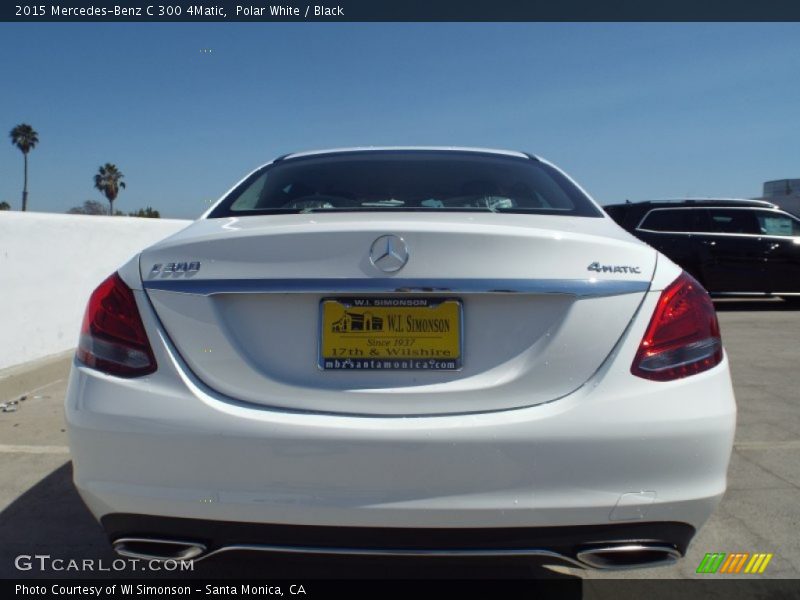 Polar White / Black 2015 Mercedes-Benz C 300 4Matic
