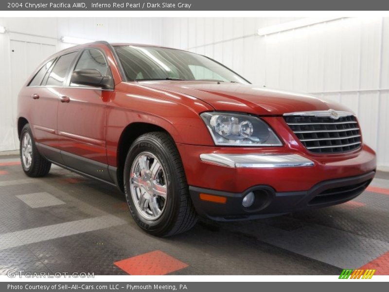 Inferno Red Pearl / Dark Slate Gray 2004 Chrysler Pacifica AWD