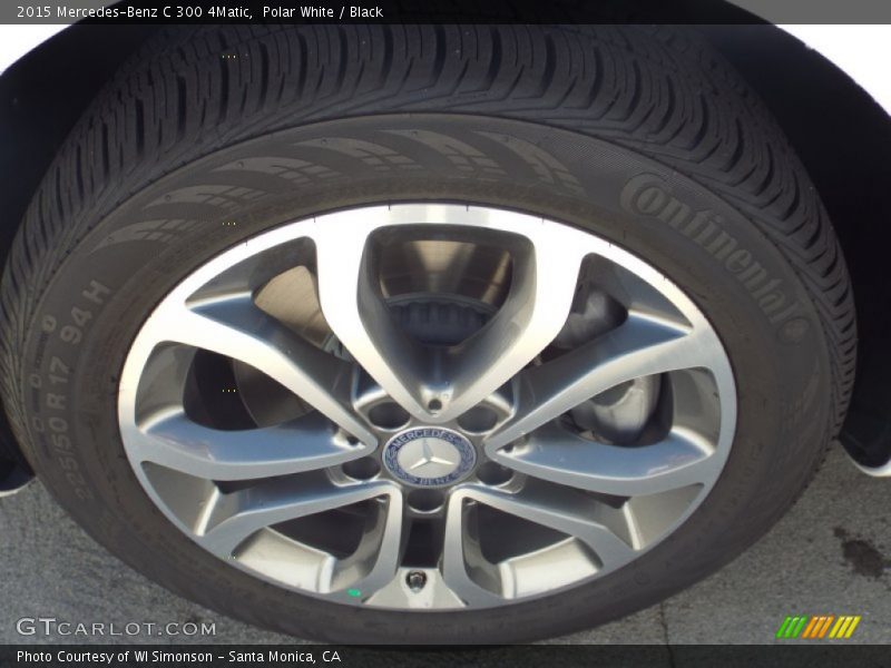 Polar White / Black 2015 Mercedes-Benz C 300 4Matic