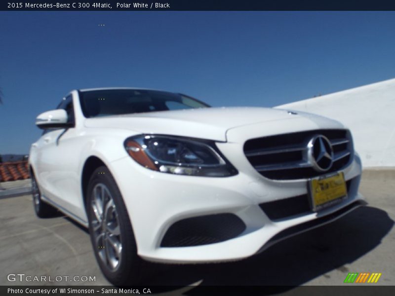 Polar White / Black 2015 Mercedes-Benz C 300 4Matic