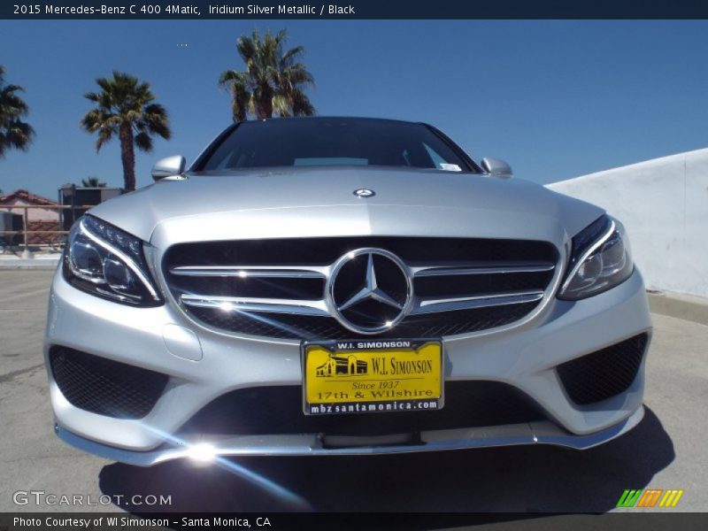 Iridium Silver Metallic / Black 2015 Mercedes-Benz C 400 4Matic