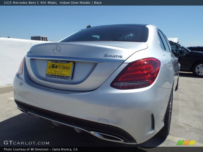 Iridium Silver Metallic / Black 2015 Mercedes-Benz C 400 4Matic