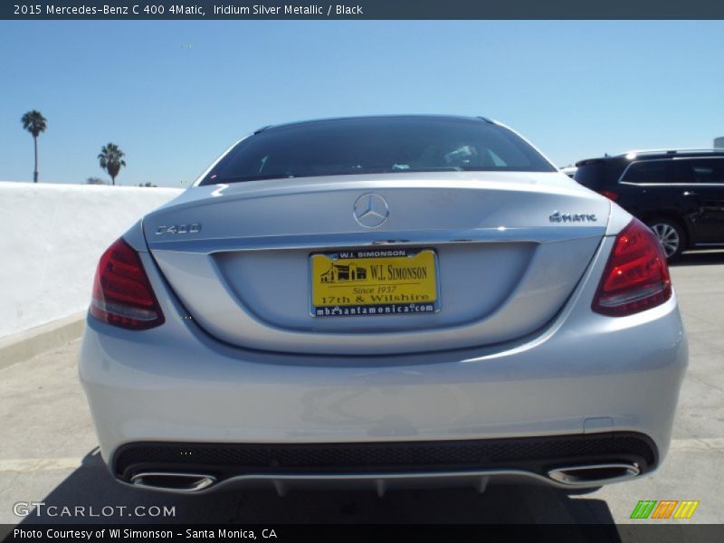 Iridium Silver Metallic / Black 2015 Mercedes-Benz C 400 4Matic