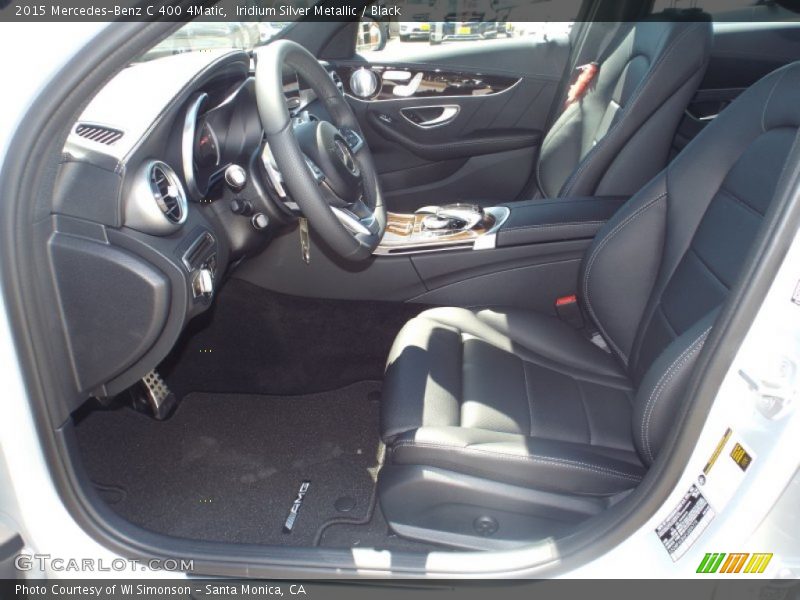 Iridium Silver Metallic / Black 2015 Mercedes-Benz C 400 4Matic