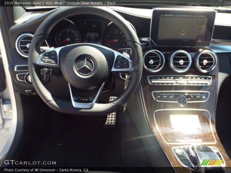 Iridium Silver Metallic / Black 2015 Mercedes-Benz C 400 4Matic