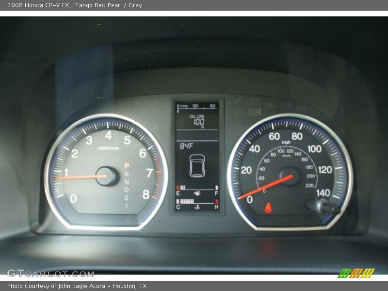 Tango Red Pearl / Gray 2008 Honda CR-V EX