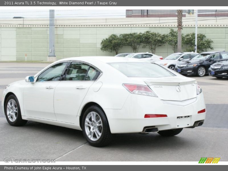 White Diamond Pearl / Taupe Gray 2011 Acura TL 3.5 Technology