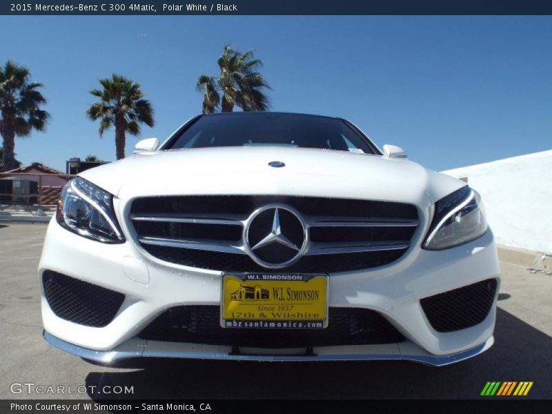 Polar White / Black 2015 Mercedes-Benz C 300 4Matic