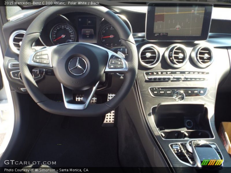 Polar White / Black 2015 Mercedes-Benz C 300 4Matic