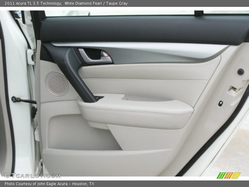 White Diamond Pearl / Taupe Gray 2011 Acura TL 3.5 Technology