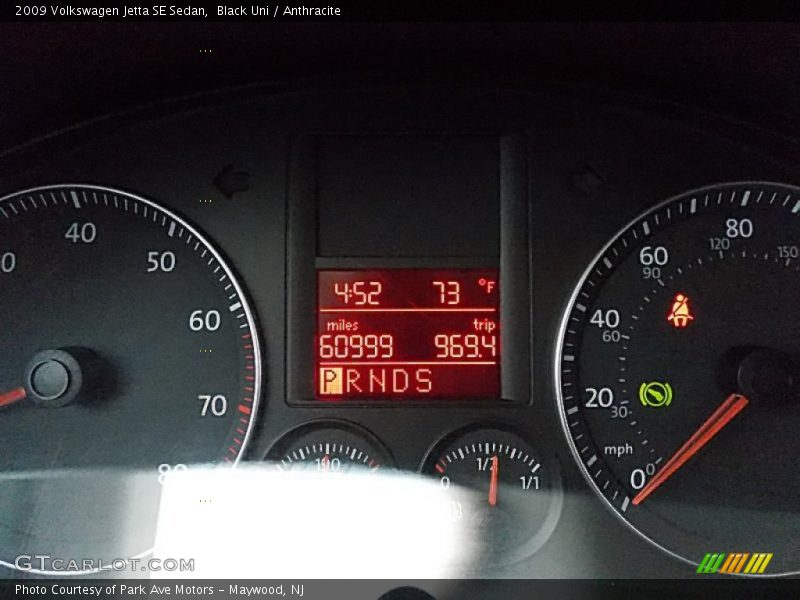 Black Uni / Anthracite 2009 Volkswagen Jetta SE Sedan