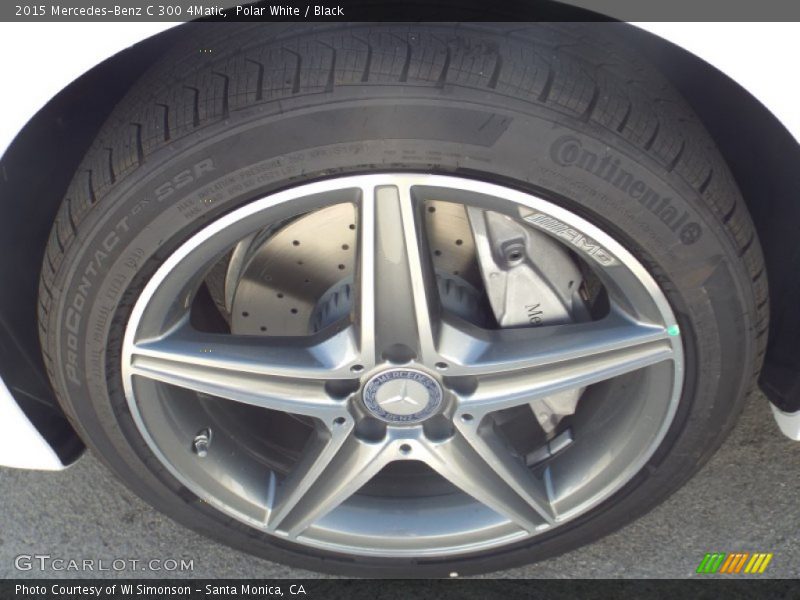 Polar White / Black 2015 Mercedes-Benz C 300 4Matic