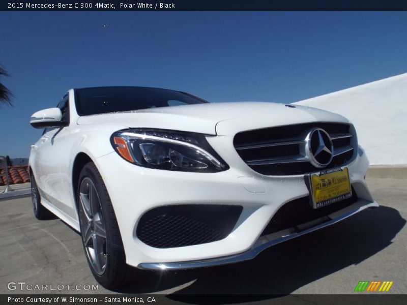 Polar White / Black 2015 Mercedes-Benz C 300 4Matic