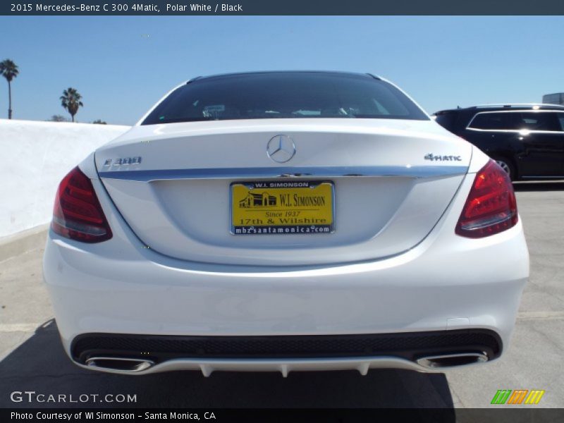 Polar White / Black 2015 Mercedes-Benz C 300 4Matic