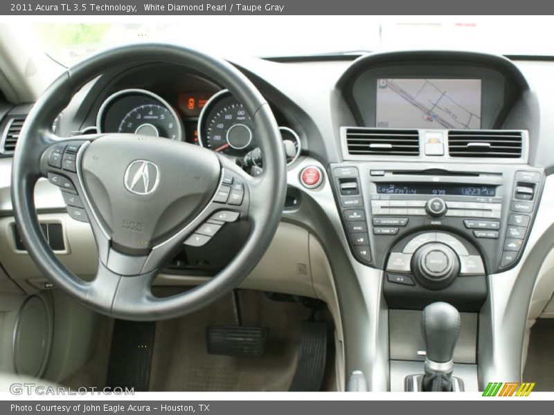 White Diamond Pearl / Taupe Gray 2011 Acura TL 3.5 Technology