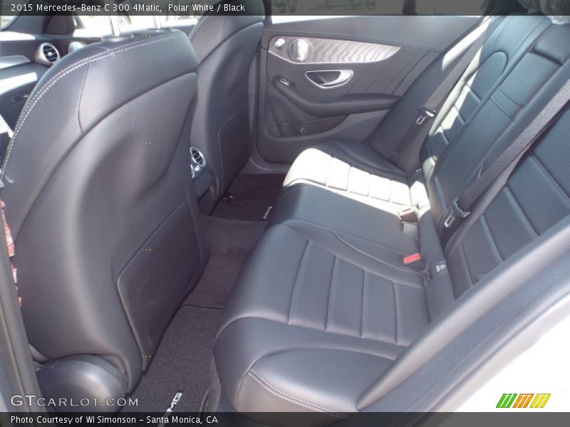 Polar White / Black 2015 Mercedes-Benz C 300 4Matic