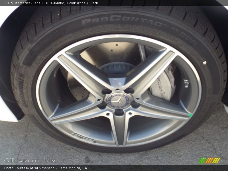 Polar White / Black 2015 Mercedes-Benz C 300 4Matic