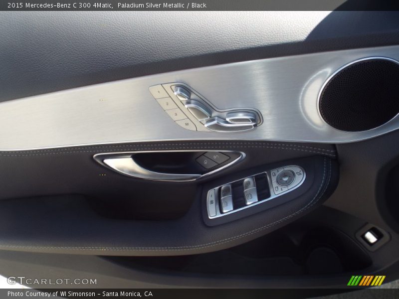 Paladium Silver Metallic / Black 2015 Mercedes-Benz C 300 4Matic