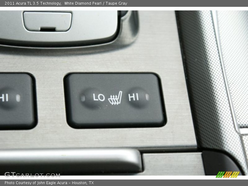 White Diamond Pearl / Taupe Gray 2011 Acura TL 3.5 Technology