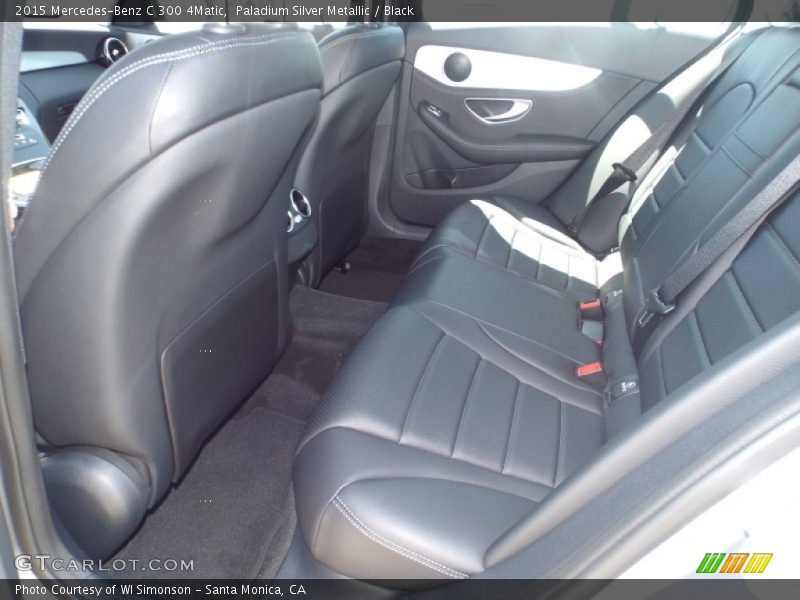 Paladium Silver Metallic / Black 2015 Mercedes-Benz C 300 4Matic