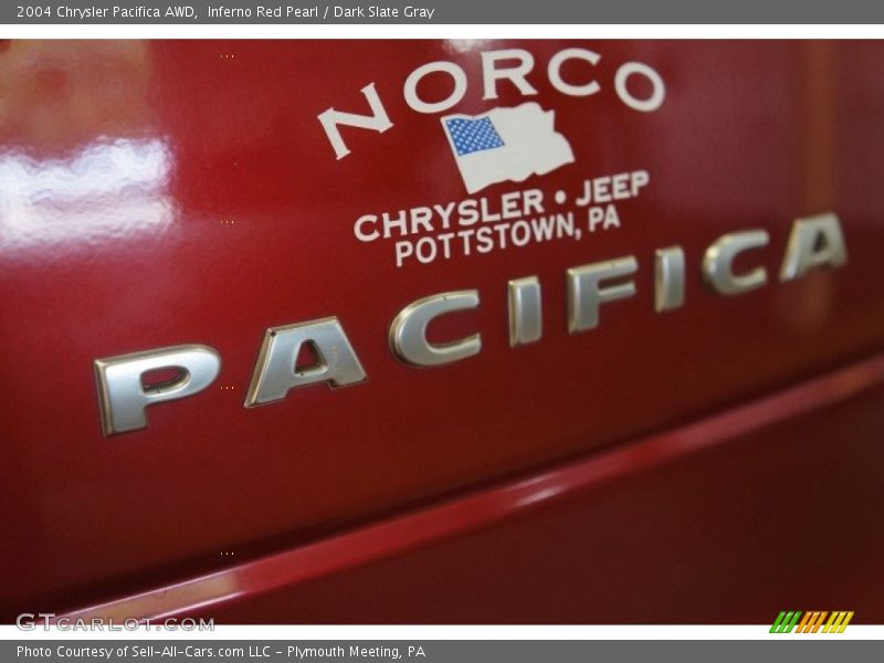 Inferno Red Pearl / Dark Slate Gray 2004 Chrysler Pacifica AWD