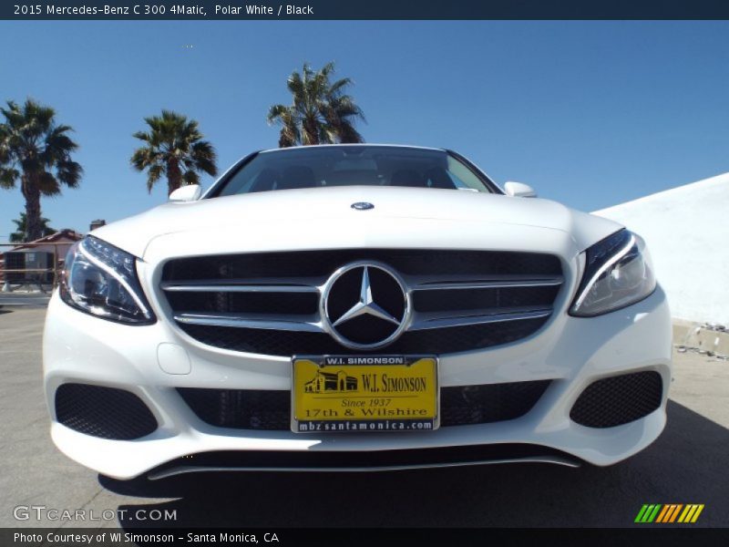 Polar White / Black 2015 Mercedes-Benz C 300 4Matic