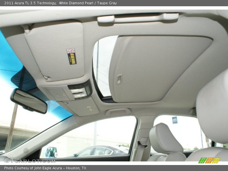 White Diamond Pearl / Taupe Gray 2011 Acura TL 3.5 Technology