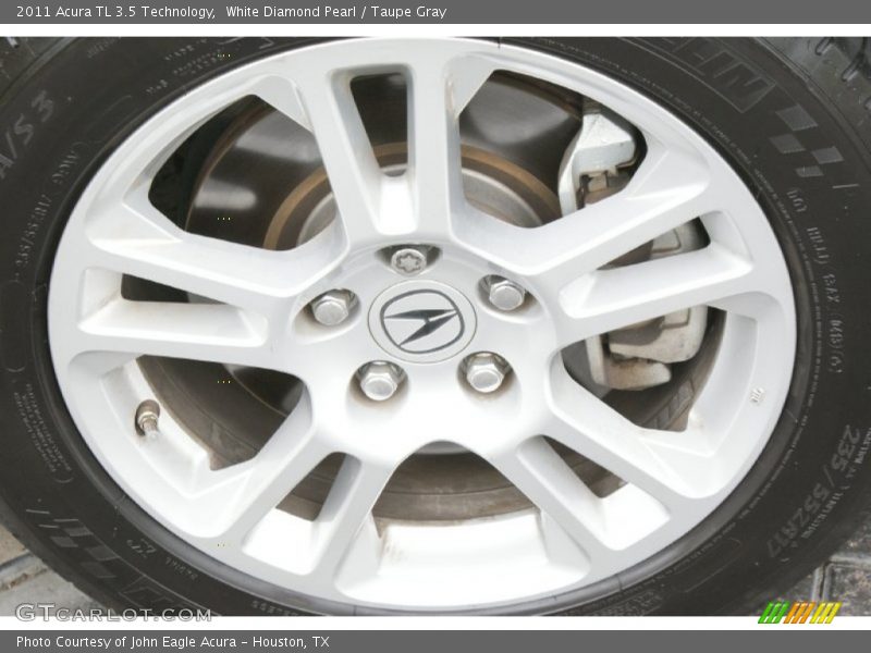 White Diamond Pearl / Taupe Gray 2011 Acura TL 3.5 Technology