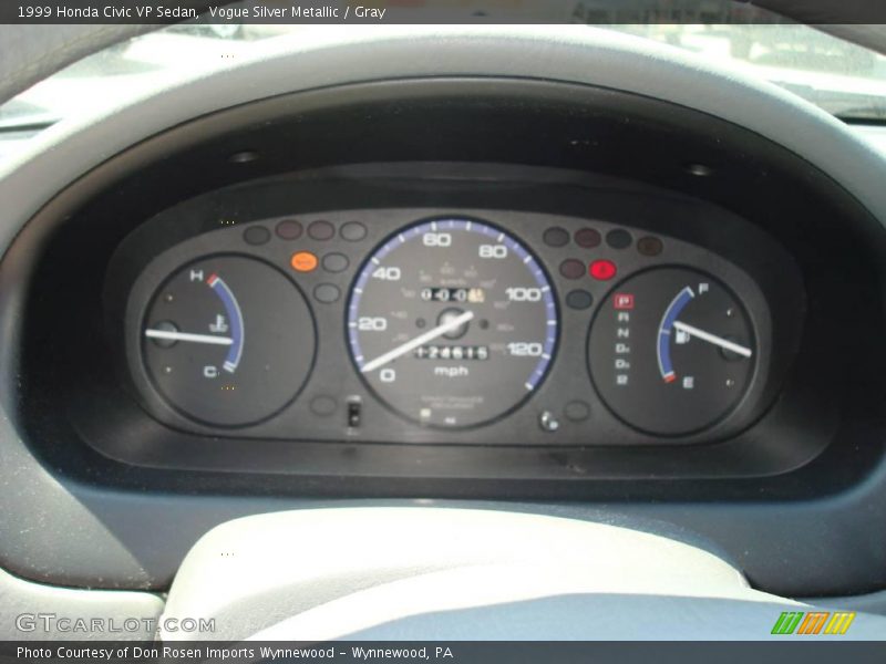 Vogue Silver Metallic / Gray 1999 Honda Civic VP Sedan