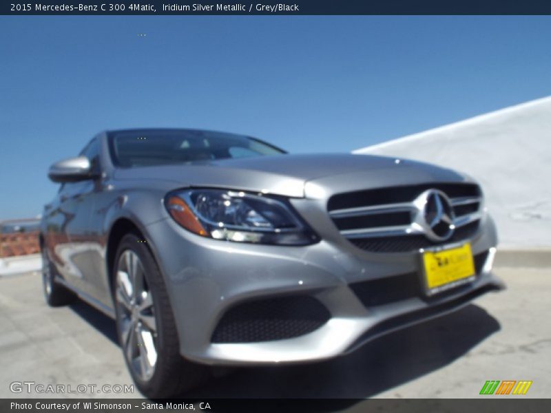Iridium Silver Metallic / Grey/Black 2015 Mercedes-Benz C 300 4Matic