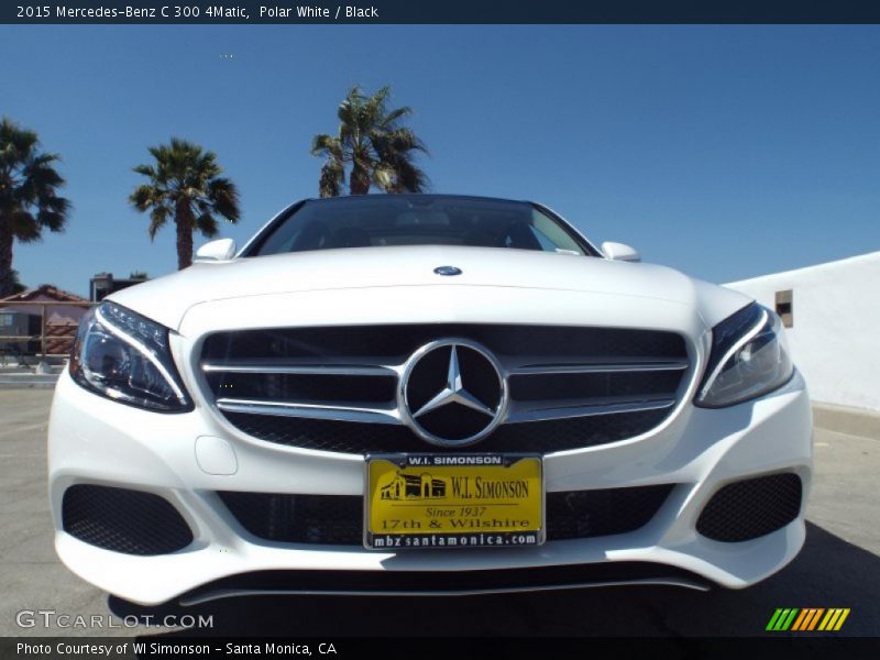 Polar White / Black 2015 Mercedes-Benz C 300 4Matic