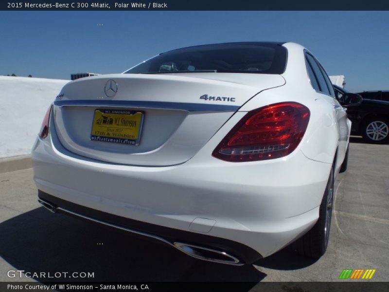 Polar White / Black 2015 Mercedes-Benz C 300 4Matic