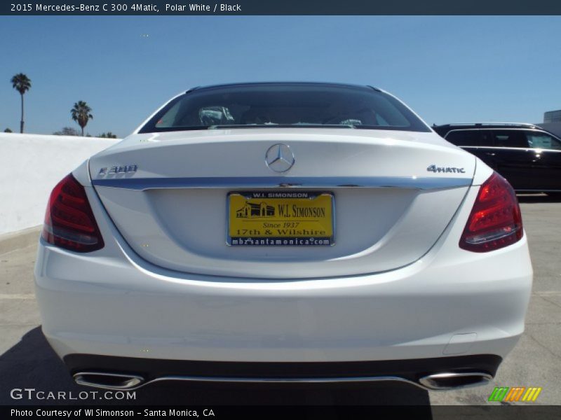 Polar White / Black 2015 Mercedes-Benz C 300 4Matic