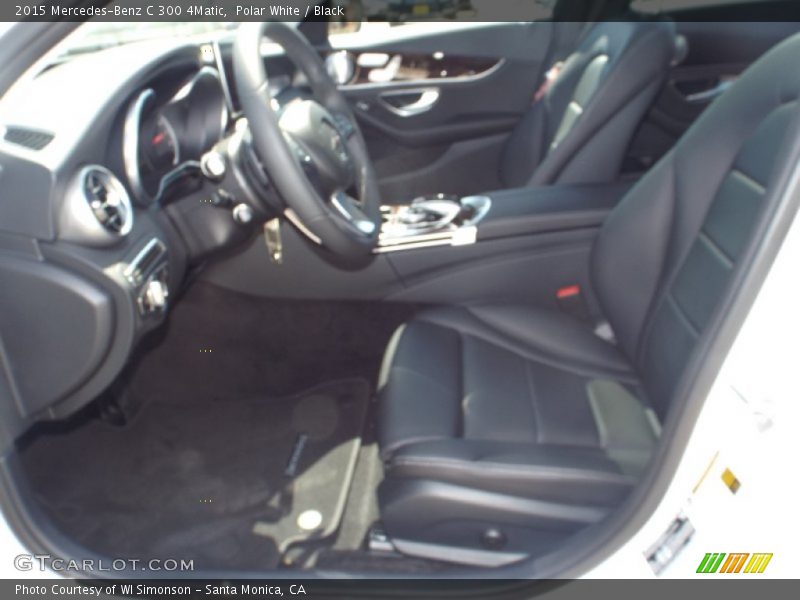 Polar White / Black 2015 Mercedes-Benz C 300 4Matic