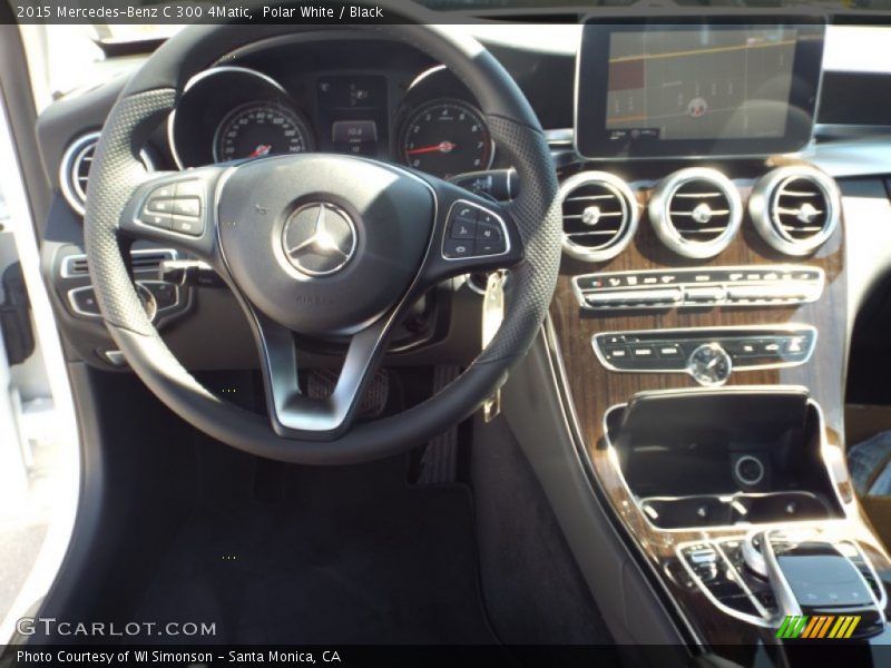Polar White / Black 2015 Mercedes-Benz C 300 4Matic