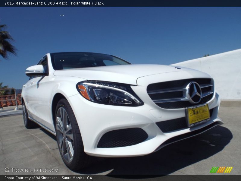 Polar White / Black 2015 Mercedes-Benz C 300 4Matic
