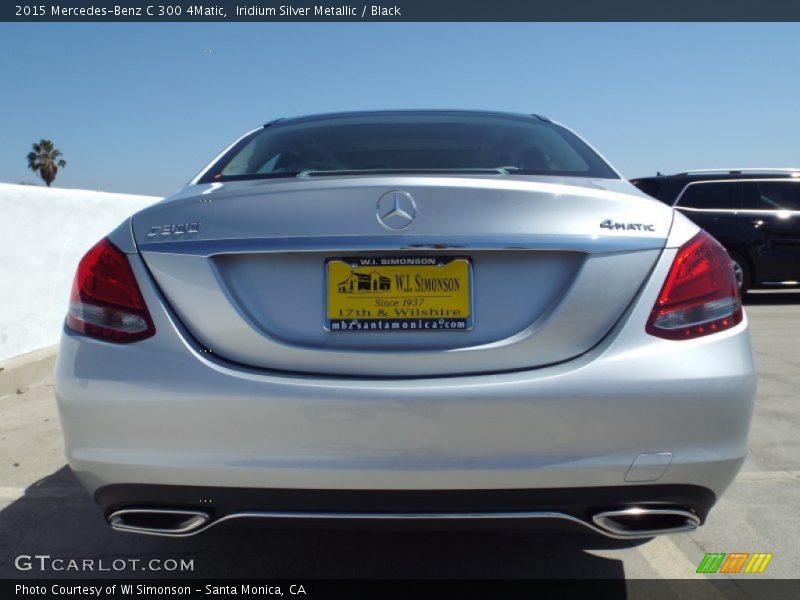 Iridium Silver Metallic / Black 2015 Mercedes-Benz C 300 4Matic