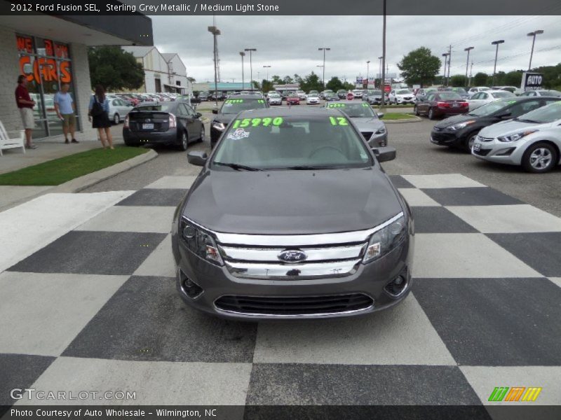 Sterling Grey Metallic / Medium Light Stone 2012 Ford Fusion SEL