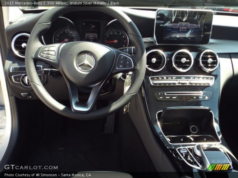 Iridium Silver Metallic / Black 2015 Mercedes-Benz C 300 4Matic