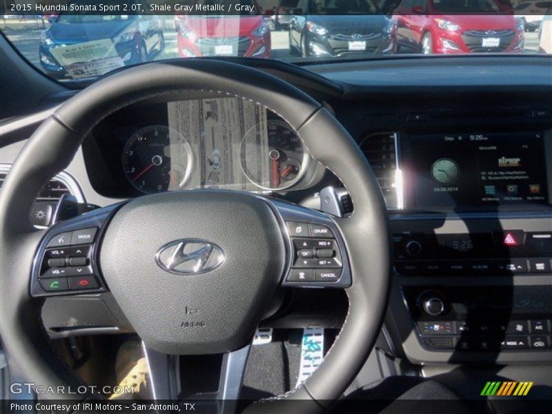 Shale Gray Metallic / Gray 2015 Hyundai Sonata Sport 2.0T