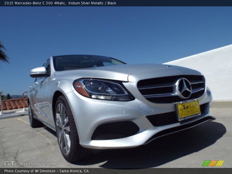 Iridium Silver Metallic / Black 2015 Mercedes-Benz C 300 4Matic