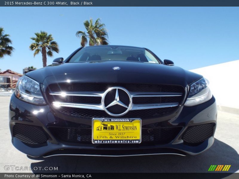 Black / Black 2015 Mercedes-Benz C 300 4Matic